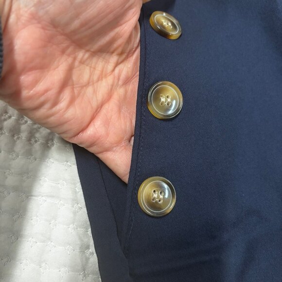 Nautical Navy Blue Pull Up Shorts, Sz M, NWT - Picture 5 of 7